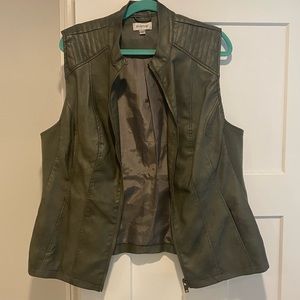 Olive vest from Avenue